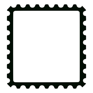 blank postage stamp vintage retro postmail vector illustration template