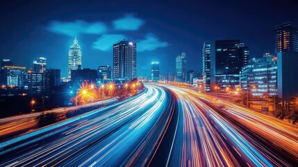 Fototapeta premium Fiber-optic networks offer the highest speeds and are expanding in both urban and rural areas