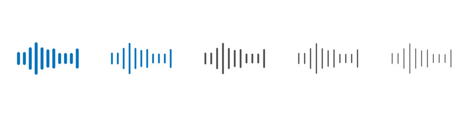 Audio icon Isolated flat vector in outline