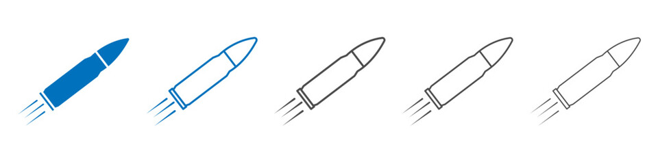 Bullet icon Isolated flat vector in outline