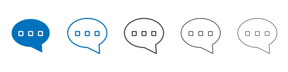 Chat icon Isolated flat vector in outline