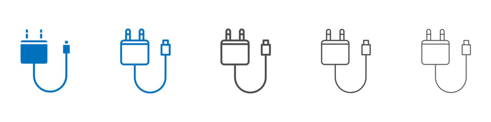 Charger icon Isolated flat vector in outline