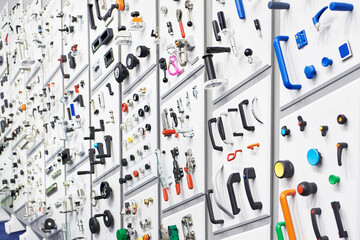 Fittings, hinges, handles and accessories at exhibition