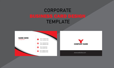 Creative modern minimal name card and business card template design 