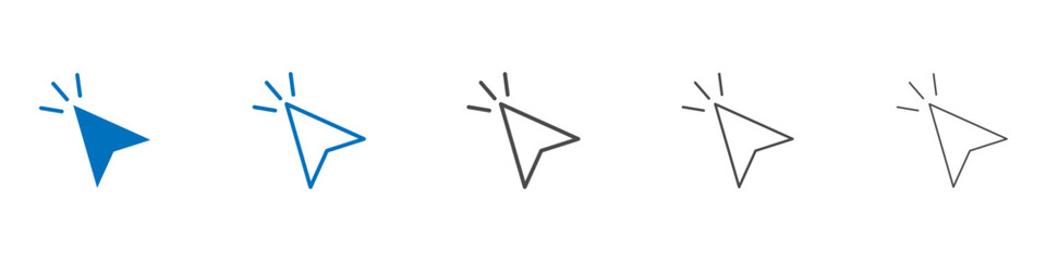 Cursor icon Isolated flat vector in outline