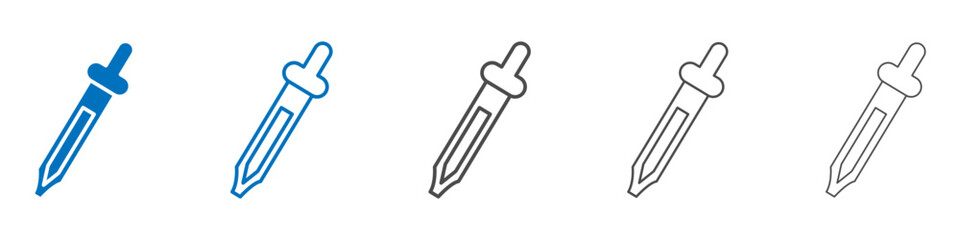 Dropper icon Isolated flat vector in outline