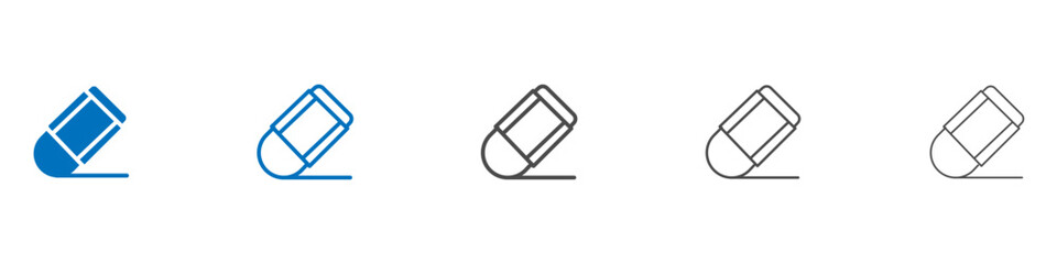Eraser icon Isolated flat vector in outline