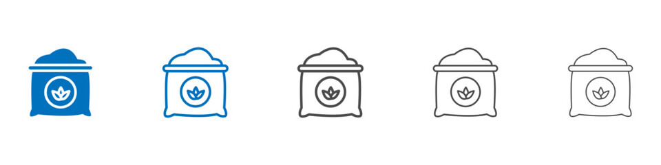 Fertilizer icon Isolated flat vector in outline