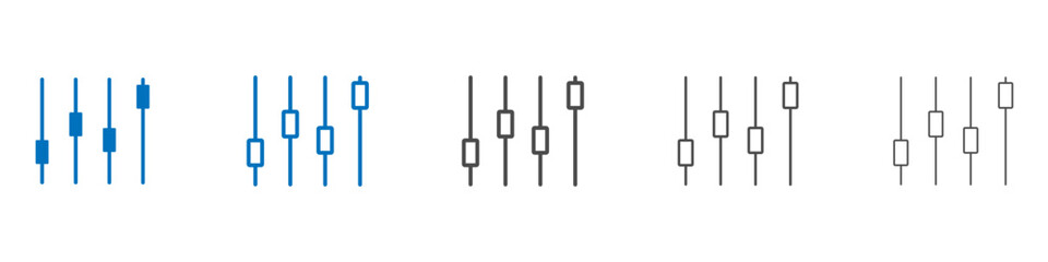 Filter Control icon Isolated flat vector in outline