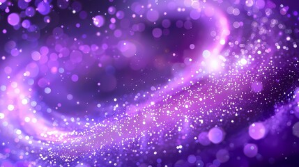 Obraz premium Glittering purple waves create a dreamy and captivating visual effect.