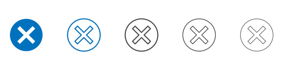 Forbidden icon Isolated flat vector in outline