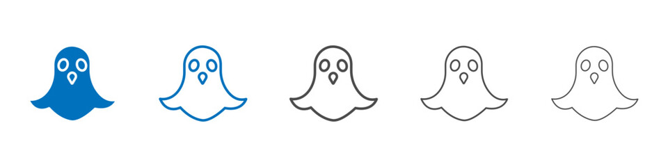 Ghost icon Isolated flat vector in outline