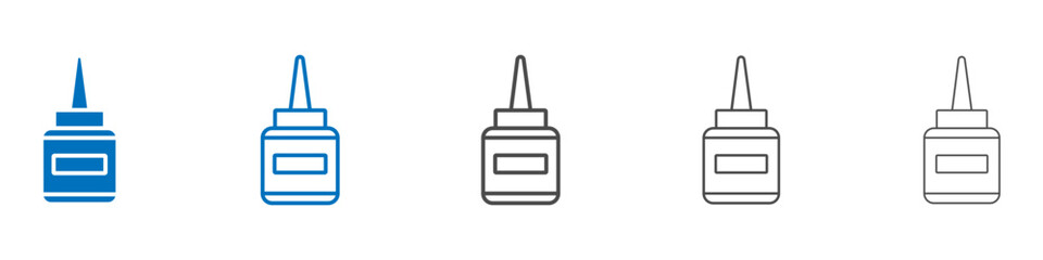 Glue icon Isolated flat vector in outline