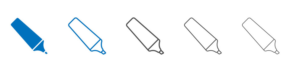 Highlighter icon Isolated flat vector in outline