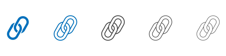 Link icon Isolated flat vector in outline