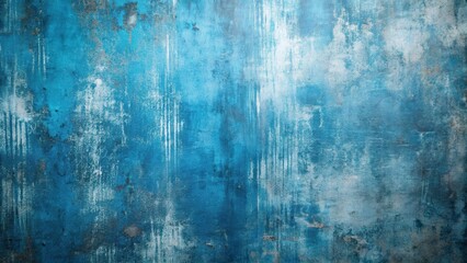 Obraz premium Abstract Blue Background with Subtle Texture and Distressed Faded Paint