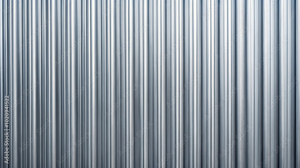 Aufkleber Abstract Pattern of Vertical Lines on a Silver Surface