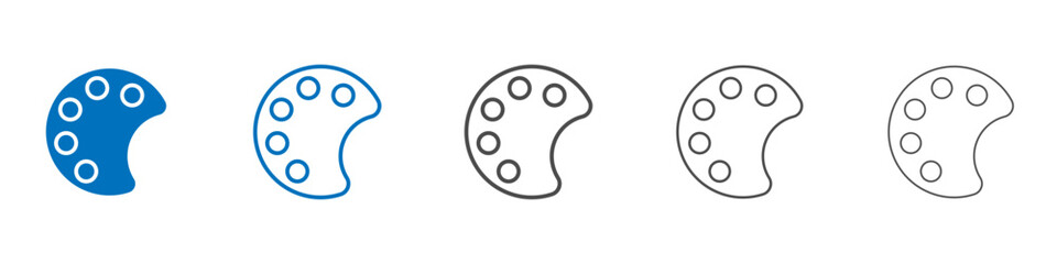 Palette icon Isolated flat vector in outline