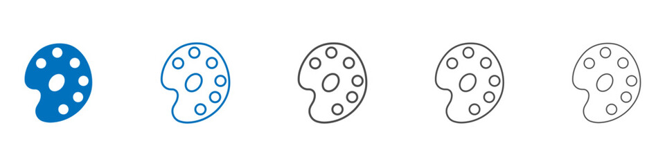 Palette icon Isolated flat vector in outline