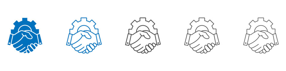Partner icon Isolated flat vector in outline