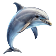 Obraz premium Dolphin on white background