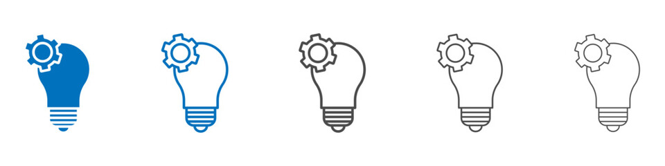 Solution icon Isolated flat vector in outline