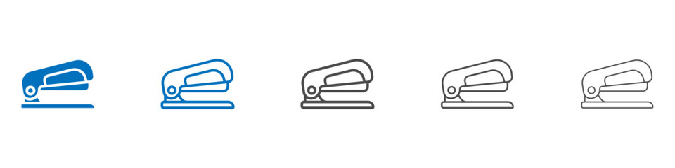 Stapler icon Isolated flat vector in outline