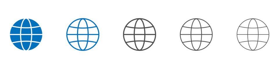 Website icon Isolated flat vector in outline