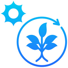 Fototapeta premium Photosynthesis Icon