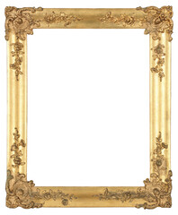 Large picture frame on a transparent background, in PNG format.