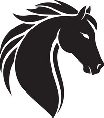 horse silhouette vector