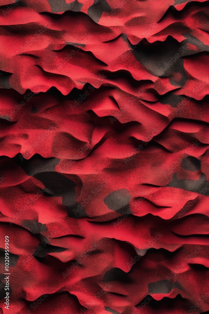 Poster A close-up shot of a red and black background with no objects in sight, perfect for creating a dramatic or abstract composition