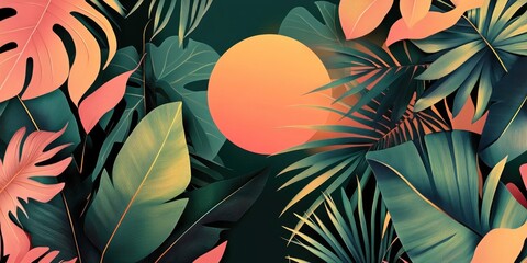A sunny day in a lush tropical garden, perfect for nature or travel photography