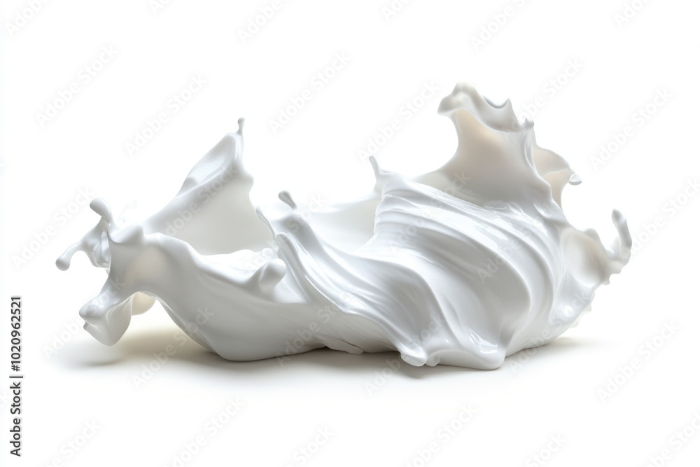 Poster a close-up shot of a white object on a white surface, suitable for use in product or design photogra