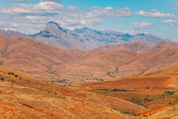 Naklejka premium landscape in the mountains