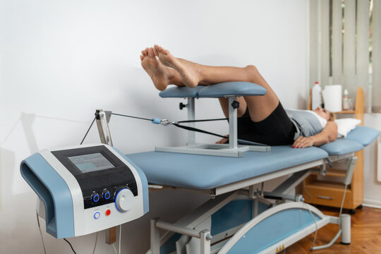 Mechanical traction is used to relieve back pain and stiffness by gently stretching the spine, reducing pressure on spinal discs, and promoting better mobility and recovery