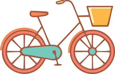 Fototapeta premium Vintage bicycle on white background