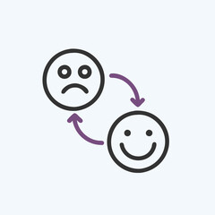 Fototapeta premium reaction icon vector art images.