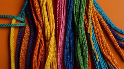 colorful threads for sale at the market