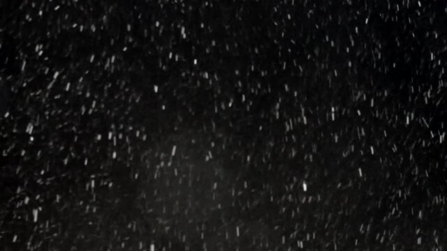 夜空と降雪　合成用素材　2カット