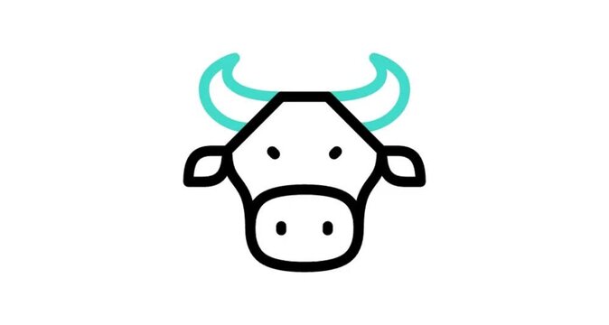 cow with horns