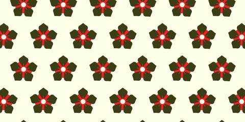 Unique pattern with cherry blossom and circle motif