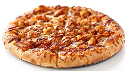 Spicy Peri Peri Chicken Pizza with Thin Crust from a Traditional Kitchen
