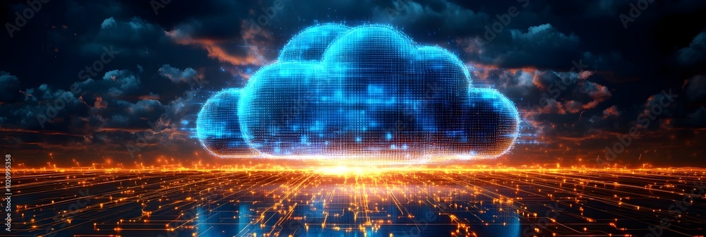 Poster communication industry empowered by cloud computing connectivity and automation for improved workflo