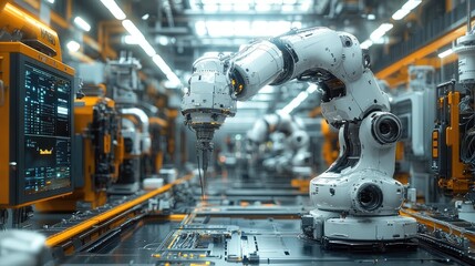 Robot arm automation Technology 4.0
