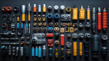 Machinery parts, close range