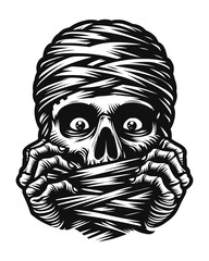 Fototapeta premium Mummy Skull