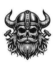 Viking Skull Head