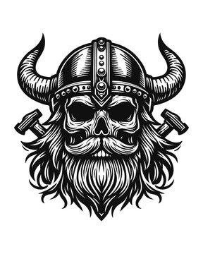 Viking Skull Head