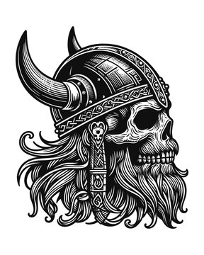 Viking Skull Head